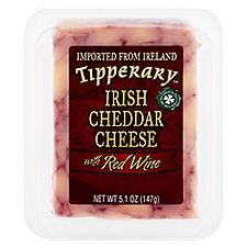 Tipperary Irish Cheddar with Red Wine, Cheese, 5.1 Ounce