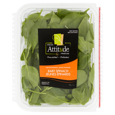 Fresh Attitude Prewashed Baby Spinach, 5 oz