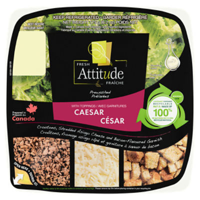 Fresh Attitude Caesar Salad with Toppings, 6.2 oz