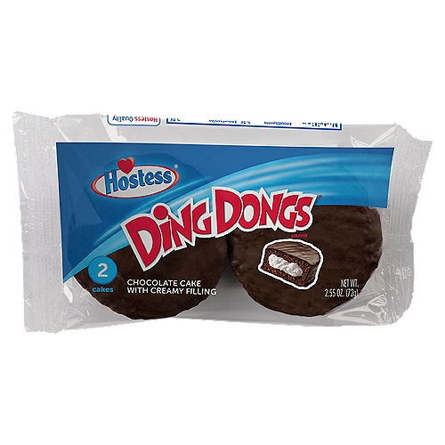 Hostess Ding Dongs Cakes, 2 count, 2.55 oz