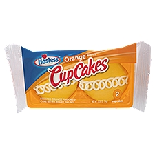 Hostess Orange CupCakes, 2 count, 3.38 oz, 3.38 Ounce