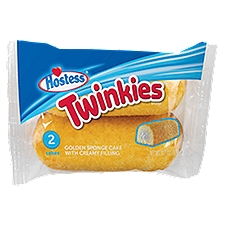 Hostess Twinkies Golden Sponge Cake with Creamy Filling, 2 count, 2.7 oz