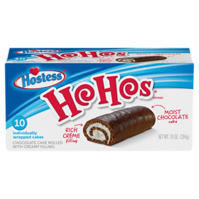 Hostess Hohos Moist Chocolate Cake, 10 count, 10 oz The Fresh Grocer