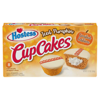 Hostess Iced Pumpkin Cupcakes Limited Edition, 8 count, 12.7 oz