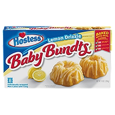 Hostess Baby Bundts Lemon drizzle MP, 8 count, 10 oz, 10 Ounce