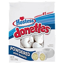 Hostess Donettes Powdered Mini, Donuts, 10.5 Ounce