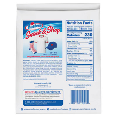 Hostess Chocolate Donuts Nutrition Facts Besto Blog