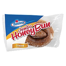 Hostess Glazed Jumbo Honey Bun, 4 oz