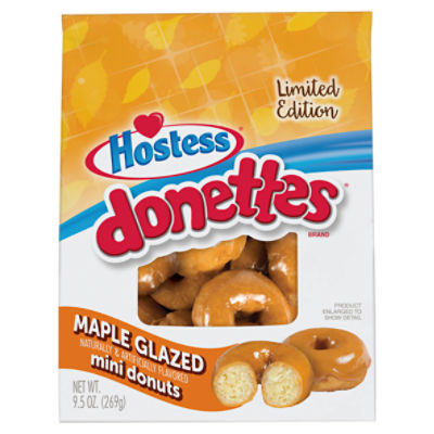 Hostess Donettes Maple Glazed Mini Donuts Limited Edition, 9.5 oz
