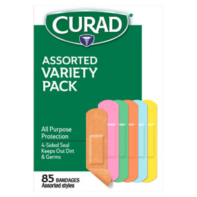 Curad Assorted Bandages Variety Pack, 85 count