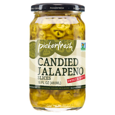 Pickerfresh Sweet & Spicy Slices Candied Jalapeno, 16 fl oz