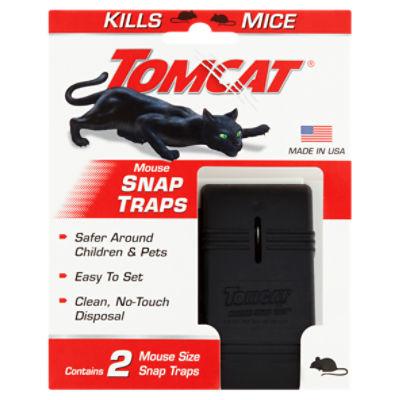 Tomcat Mouse Snap Traps, 2 count, 2 Each