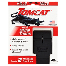Tomcat Mouse Snap Traps, 2 count