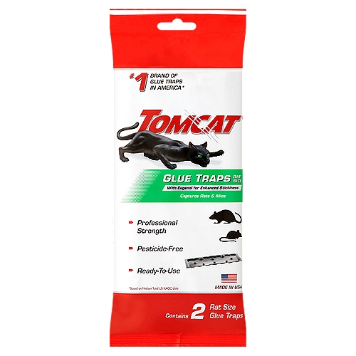 Tomcat Rat Size Glue Traps, 2 count
