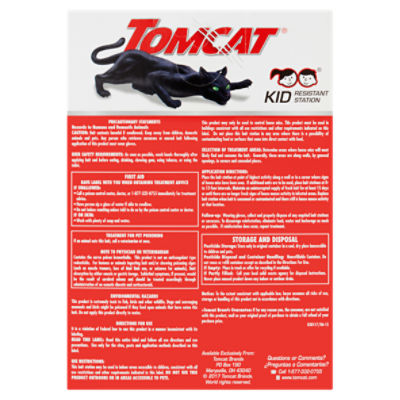 TOMCAT Child Resistant, Disposable Mouse Killer in the Animal