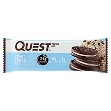 Quest Cookies & Cream Flavored, Protein Bar, 2.12 Ounce
