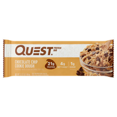 Quest Chocolate Chip Cookie Dough Protein Bar, 2.12 oz