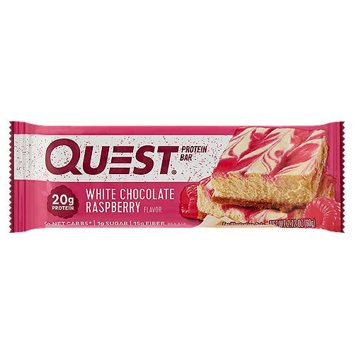 Quest White Chocolate Raspberry Flavor Protein Bar, 2.12 oz