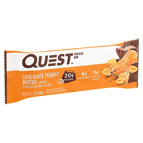 Quest Chocolate Peanut Butter Flavored Protein Bar, 2.12 oz