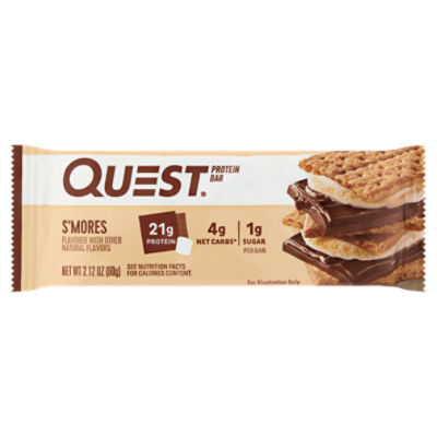 Quest S'Mores Protein Bar, 2.12 oz, 2.12 Ounce