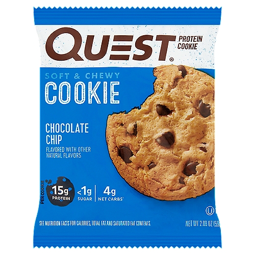Quest Soft & Chewy Chocolate Chip Protein Cookie, 2.08 oz