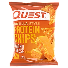 Quest Nacho Cheese Flavor Tortilla Style, Protein Chips, 1.1 Ounce