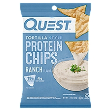 Quest Ranch Flavor Tortilla Style, Protein Chips, 1.1 Ounce