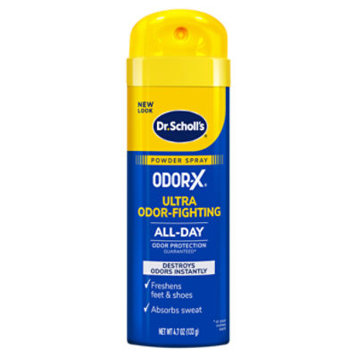Dr. Scholl's Odor-X Ultra Odor-Fighting Foot Spray Powder, 4.7 oz, 4.7 Ounce