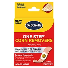 Dr. Scholl's One Step Corn Removers Medicated Bandages, 6 count