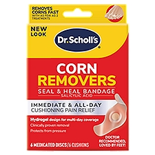 Dr. Scholl's Corn Removers, Medicated Discs and Cushions, 6 Each
