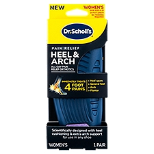 Dr. Scholl's Women's Heel & Arch All-Day Pain Relief Orthotics, Shoe Sizes 6-10, 1 pair