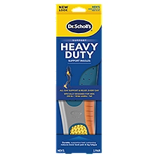 Dr. Scholl's Orthotics, Pain Relief Men for Heavy Duty Support Sizes 8-14, 1 Each