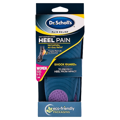 Dr. Scholl's Pain Relief Women's Orthotics for Heel Pain , Sizes 6-10, 1 pair