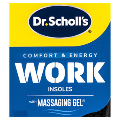 Dr. Scholl's Comfort & Energy Work Massaging Gel Advanced Insoles for Men -  Size (8-14) - The Fresh Grocer