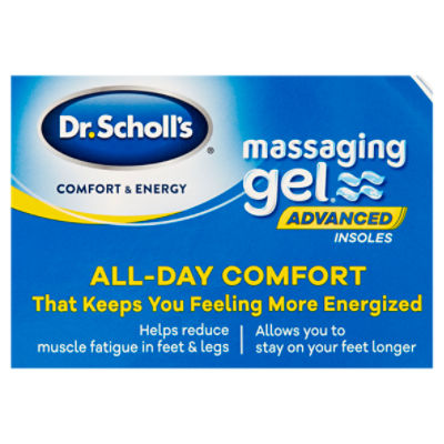 Dr. Scholl's Comfort and Energy Massaging Gel Insoles, Men's Size