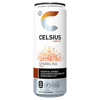 Celsius Energy Drink Sparkling Cola 12 Fl Oz