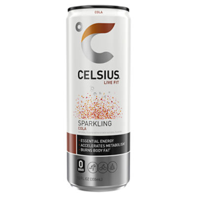 CELSIUS Sparkling Cola, Functional Essential Energy Drink 12 Fl Oz