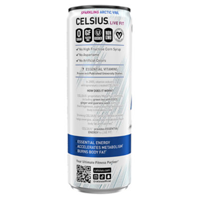 CELSIUS Sparkling Wild Berry, Functional Essential Energy Drink 12