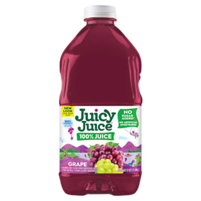 Juicy Juice Grape Juice, 100% Juice, 64 FL ounce Bottle