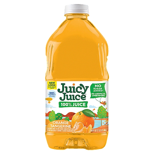 Juicy Juice Orange Tangerine Juice, Orange Juice Drink, 64 FL ounce Bottle