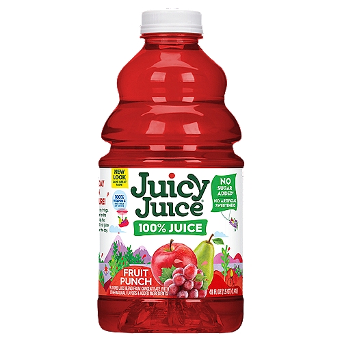 Juicy Juice Fruit Punch, 100% Juice, 48 FL ounce Bottle