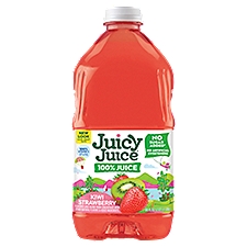 Juicy Juice Kiwi Strawberry Juice, 100% Juice, 64 FL ounce Bottle, 64 Fluid ounce
