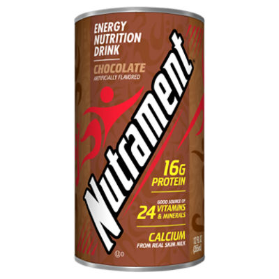 Nutrament Chocolate Nutrition Drink, Energy Drink with Vitamins