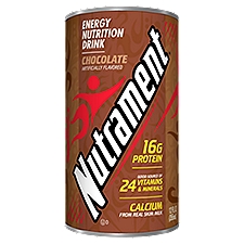 Nutrament Chocolate Nutrition Drink, Energy Drink with Vitamins, Minerals and Protein, 12 FL ounce Can