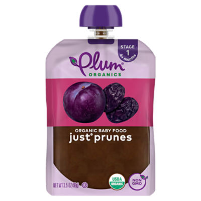 Plum Organics Just Prunes Organic Baby Food, Stage 1, 4+ months, 3.5 oz