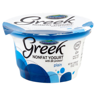 Norman's Greek Plain Nonfat Yogurt, 6 oz