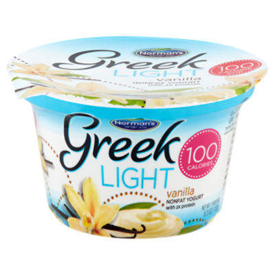 Norman's Greek Light Vanilla Nonfat Yogurt, 5.3 oz