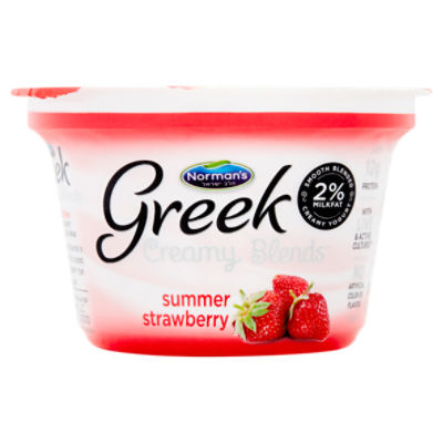 Norman's Creamy Blends Summer Strawberry Greek Yogurt, 5.3 oz