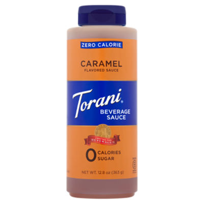 Torani Zero Calorie Caramel Flavored Beverage Sauce, 12.8 oz