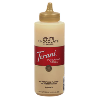 Torani White Chocolate Flavored Puremade Sauce, 16.5 oz, 16.5 Fluid ounce